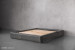 Demo - Kendrix Leather Bed Base - Queen - Charcoal Demo Clearance - 1