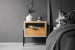 Soluna Bedside Table - Taupe Pedestals and Bedside Tables - 1