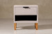 Nordik Bedside Table - Taupe Pedestals and Bedside Tables - 2