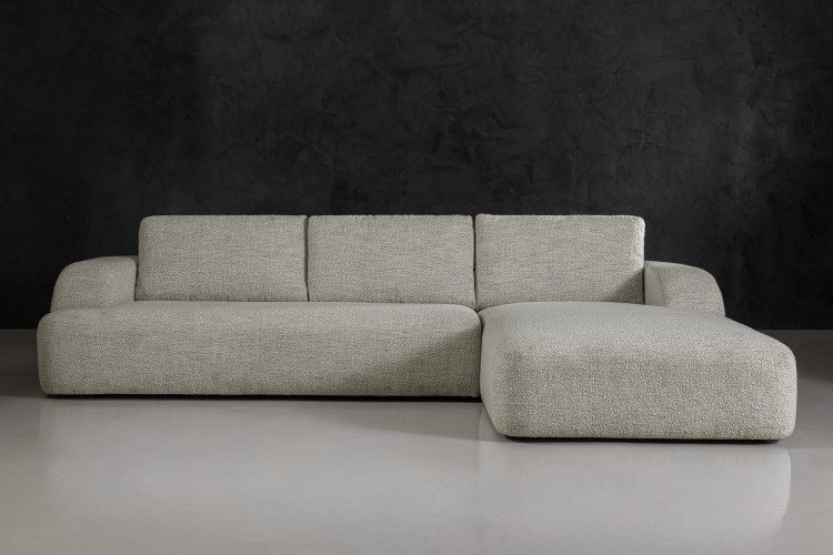 Orclan L-Shape Couch - Ivory Drift Home - 1