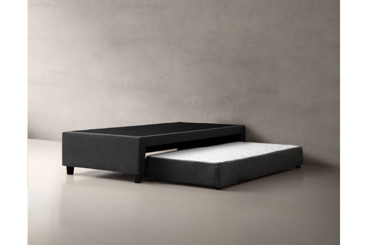 Jupiter Dual Function Kids Bed Base - 3/4 - Ebony Three Quarter Bed Bases - 2