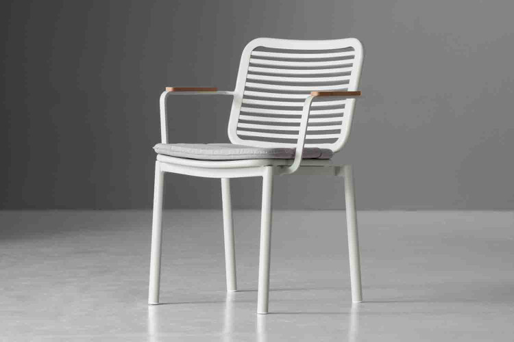 Ceylon Patio Dining Chair - Stone Patio Dining Chairs - 1