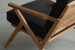 Demo - Salvino Leather Armchair - Black Demo Clearance - 5