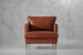 Demo - Remington Leather Armchair - Burnt Tan Demo Clearance - 2