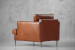 Demo - Remington Leather Armchair - Burnt Tan Demo Clearance - 5