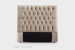 Catherine Headboard - Queen - Velvet Stone Queen Headboards - 1