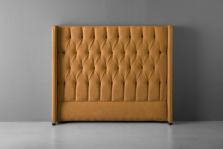 Genevieve Headboard - Queen - Aged Mustard Queen Headboards - 1