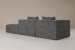 Montclair Modular Open 3-Seater Couch - Stormy Haze Fabric Modular Couches - 4