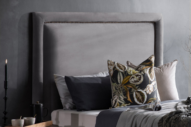 Elizabeth Headboard -Double - Velvet Mercury Double Headboards - 1