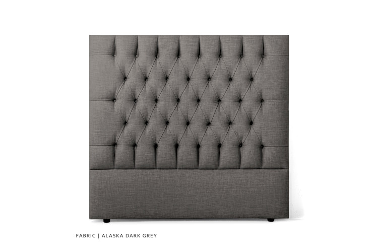 Catherine Headboard - King - Alaska Dark Grey King Headboards - 1