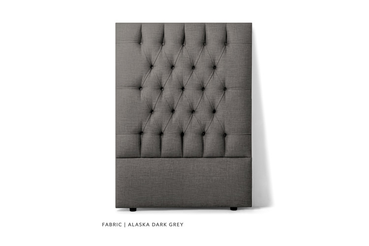 Catherine Headboard - Single - Alaska Dark Grey Single Headboards - 1