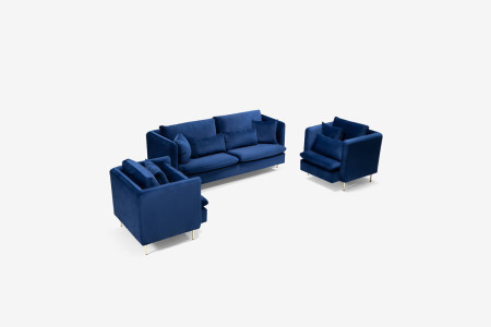 Sherman Lounge Suite - Royal Blue