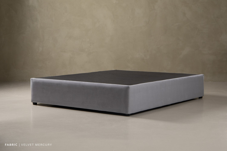 Zoey Bed Base - Double - Velvet Mercury Double Bed Bases - 2