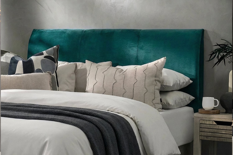 Gemma Headboard - King - Velvet Teal King Headboards - 1