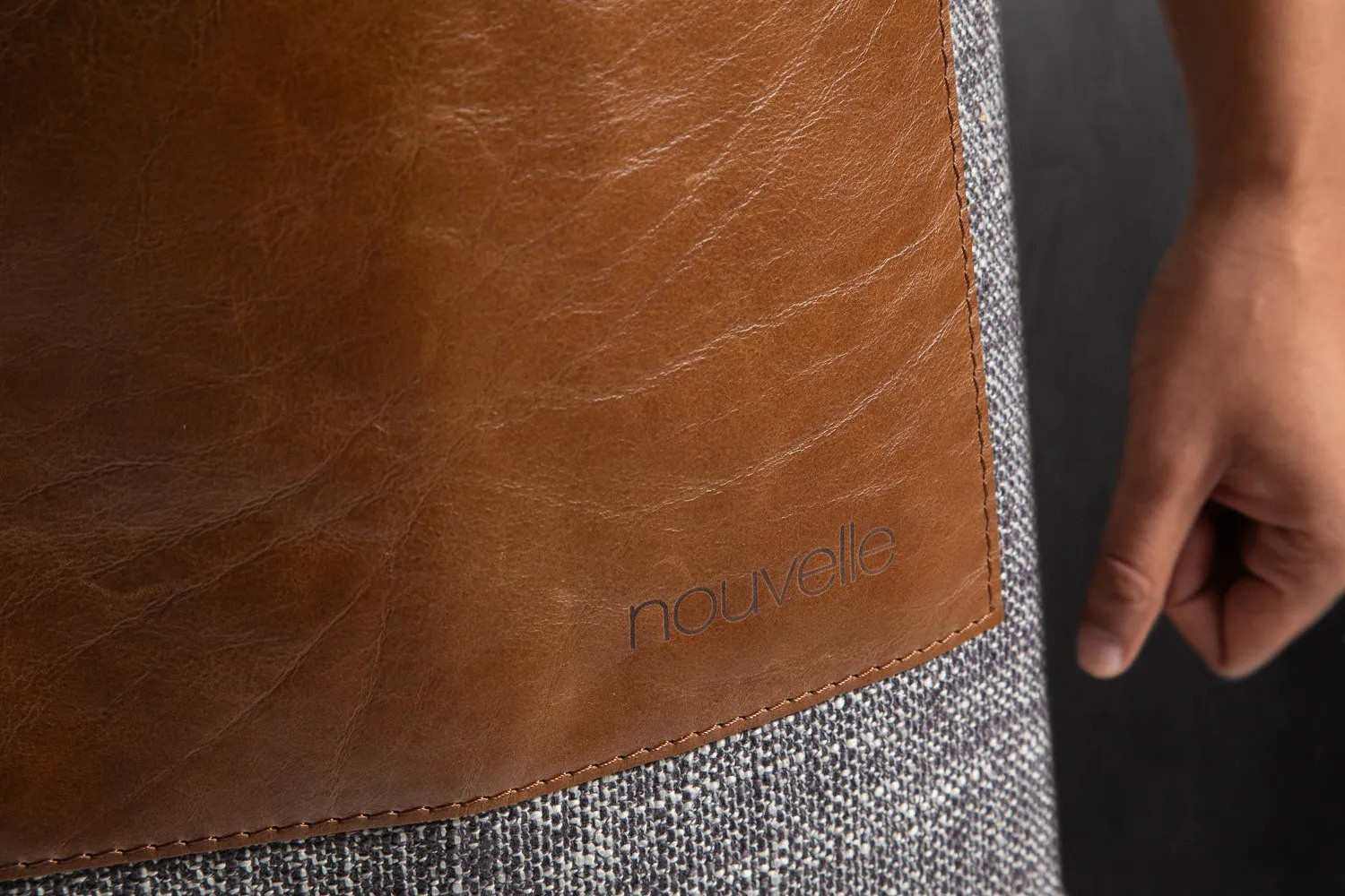 Nouvelle Apron - Granite & Brown For Sale | Cielo