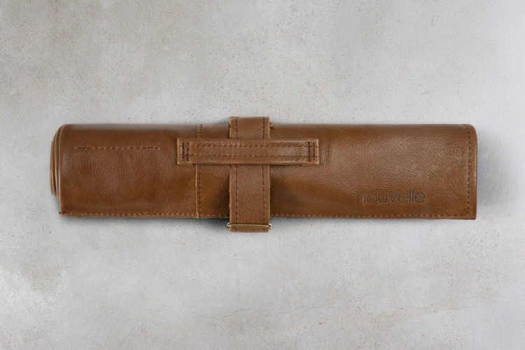 Nouvelle Leather Knife Roll - Brown Cookware - 1