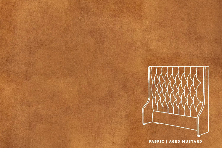 Madison Headboard - Double - Aged Mustard Double Headboards - 1