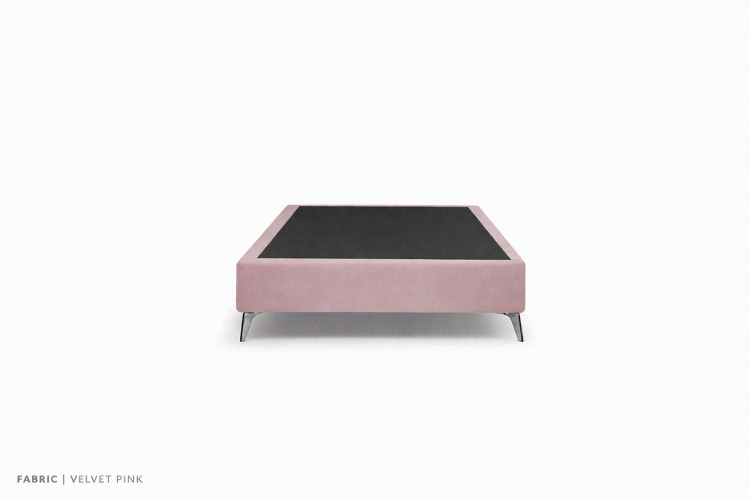 Maya Bed Base - 3/4 - Velvet Pink Bed Bases - 1