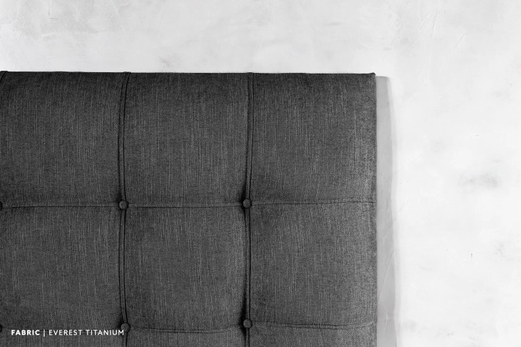 Ariella Headboard - Single - Everest Titanium Single Headboards - 1