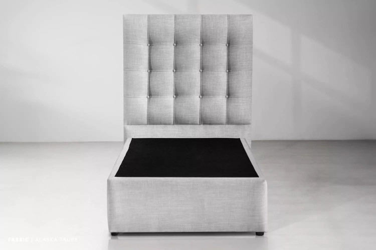 Ariella Bed - Single - Alaska Taupe Single Beds - 1