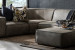 Jagger Leather Modular - Corner Couch With Ottoman - Graphite Living Room Furniture - 3