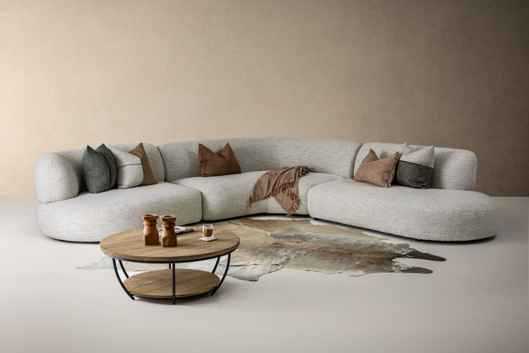 Amberweave Corner Couch - Ivory Drift Corner Couches - 1