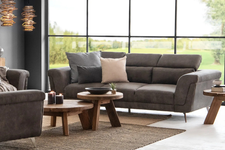 Laurence 3 Seater Couch - Ash Living Room Furniture - 4