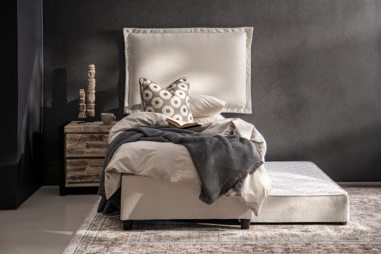 Jupiter Dual Function Kids Bed Base - Single - Ivory Home - 2
