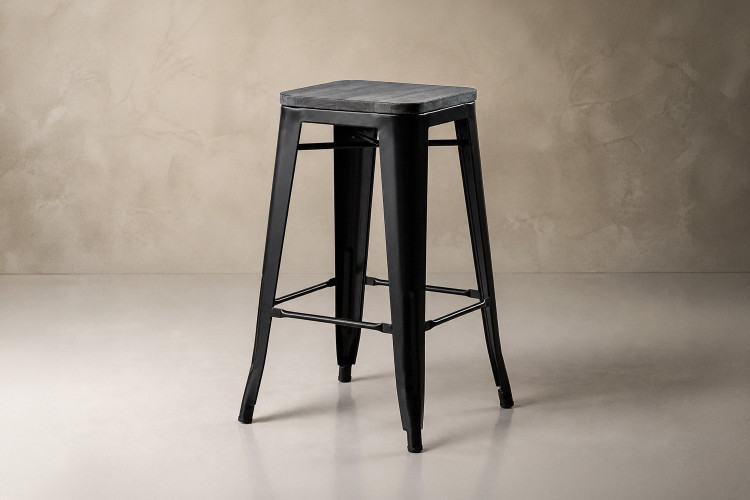 Matlin Counter Bar Chair - Matte Ebony Matlin Bar Chair Collection - 1