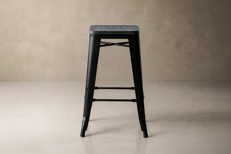 Matlin Counter Bar Chair - Matte Ebony Matlin Bar Chair Collection - 1