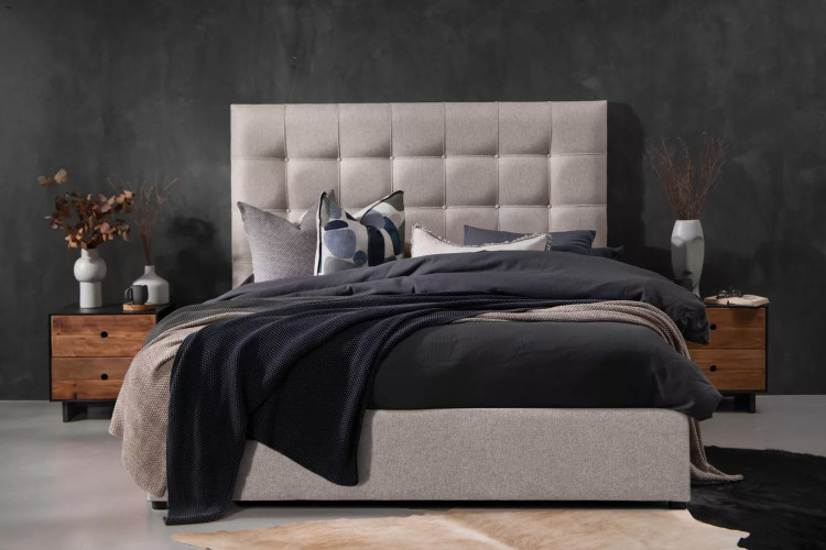 Ariella Bed - Queen - Smoke Queen Size Beds - 1