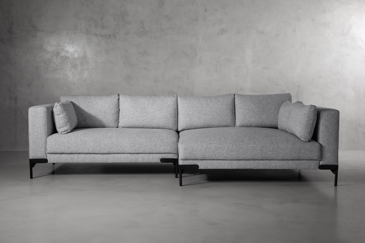 DEMO-Houston L-Shape Couch-Dove Grey Demo Clearance - 1
