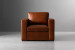 DEMO-Archer Leather Armchair-Burnt Tan Demo Clearance - 2