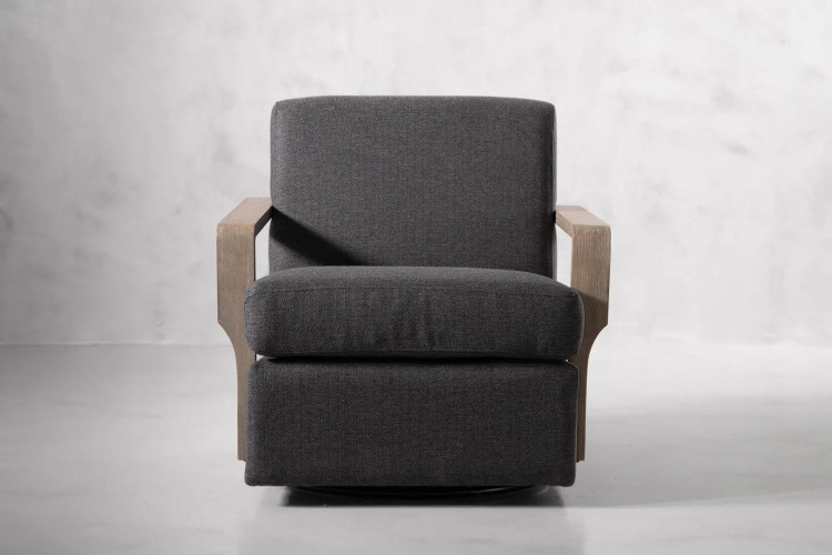 Demo - Elara Swivel Armchair - Shadow Demo Clearance - 1
