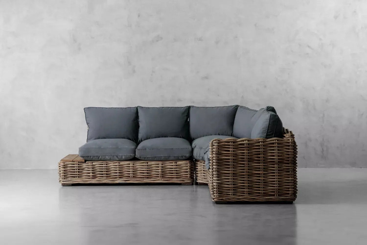 Demo - Panama Corner Patio Lounge Set - Slate Home - 1
