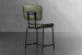 Demo - Norris Leather Dining Chair Set of 4 - Vintage Green Demo Clearance - 6