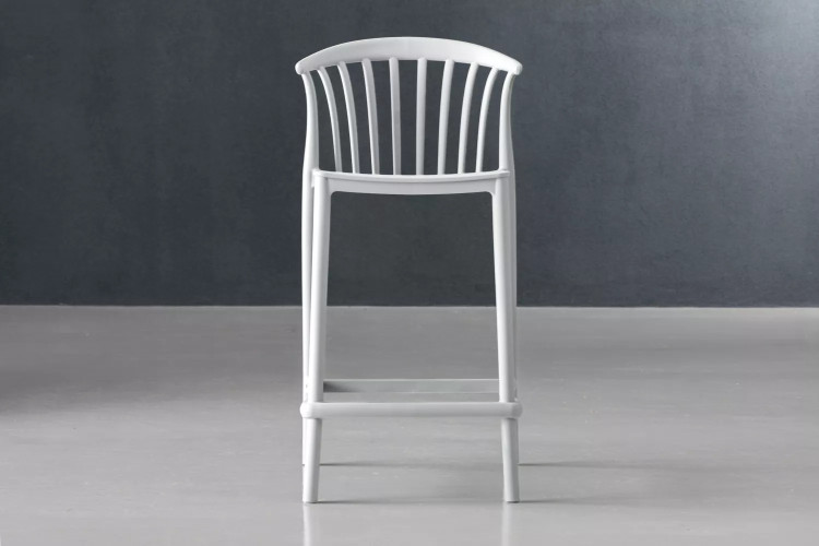 Demo - Kenzy Counter Bar Chair - Set of 5 - White Demo Clearance - 1