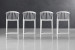 Demo - Kenzy Counter Bar Chair - Set of 5 - White Demo Clearance - 1