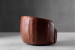 Demo - Tayson Leather Swivel Armchair - Mocha Demo Clearance - 5