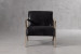 Demo - Melrose Leather Armchair - Black Demo Clearance - 2
