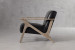 Demo - Melrose Leather Armchair - Black Demo Clearance - 3