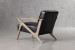 Demo - Melrose Leather Armchair - Black Demo Clearance - 4