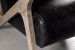 Demo - Melrose Leather Armchair - Black Demo Clearance - 5