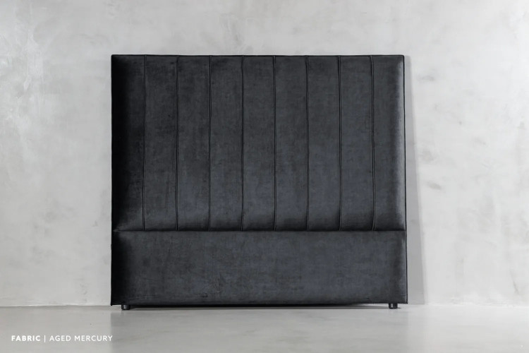 Demo - Harlem Headboard - King - Aged Mercury Demo Clearance - 1