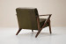 Demo - Melrose Leather Armchair - Olive Demo Clearance - 3