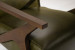 Demo - Melrose Leather Armchair - Olive Demo Clearance - 5