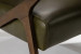 Demo - Melrose Leather Armchair - Olive Demo Clearance - 6