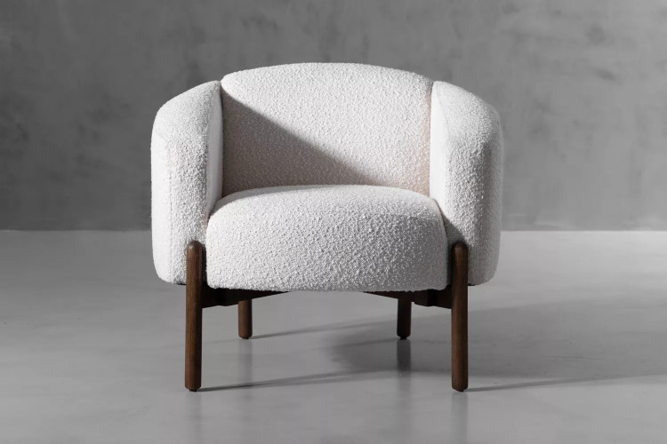Demo - Prague Armchair - Ivory Demo Clearance - 1
