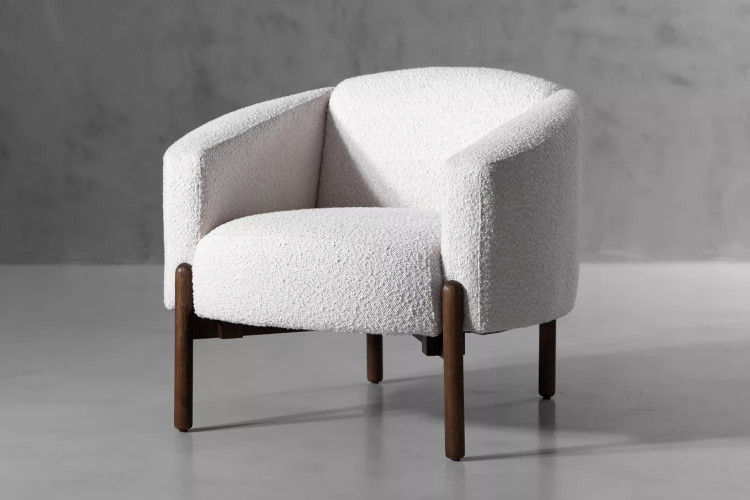 Demo - Prague Armchair - Ivory Demo Clearance - 1