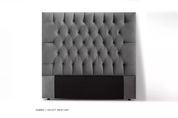 Demo - Catherine Headboard - Queen - Velvet Mercury Demo Clearance - 1